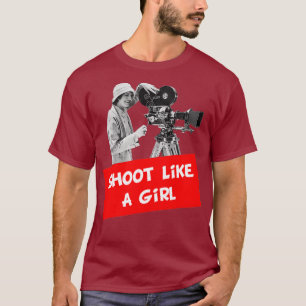 T-shirt Tirer Comme Une Fille Filmmaker Féministe Films