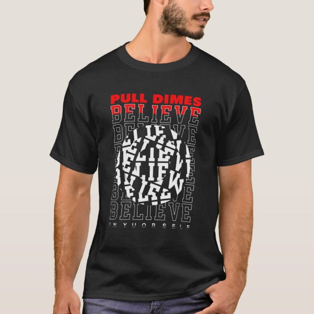 T-shirt Tirer Dimes Streetwear 015 HipHop Merch Texte Sty (Devant)