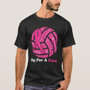 T-shirt Tirer Pour Un Volley-ball De Sensibilisation Au Ca