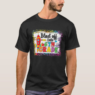T-shirt Tirer Vers La 6Ème Classe Léopard Retour À Sc