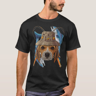 T-shirt Tireur Beagle Pêcheur Extérieur Chien Drôle Pêche