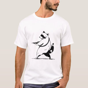 T-shirt Tireur de Raton Laveur Drôle