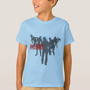 T-shirt Tirez les zombis - Gamer de jeu de recharge de