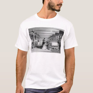 T-shirt Tissage de métier à tisser de puissance, gravé 