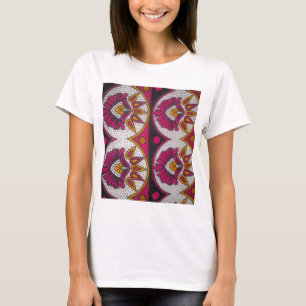 T-shirt Tissu africain coloré Motif Art Print
