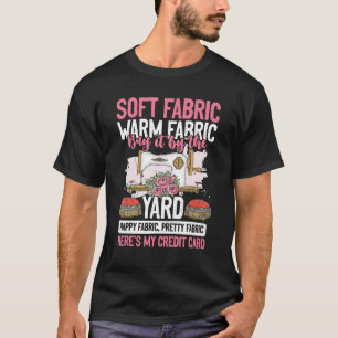 T-shirt Tissu Doux Par Le Jardin Machine À Coudre Quilting