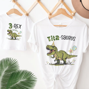 T-shirt Tita-saurus Dinosaur Thème Fun Anniversaire de enf