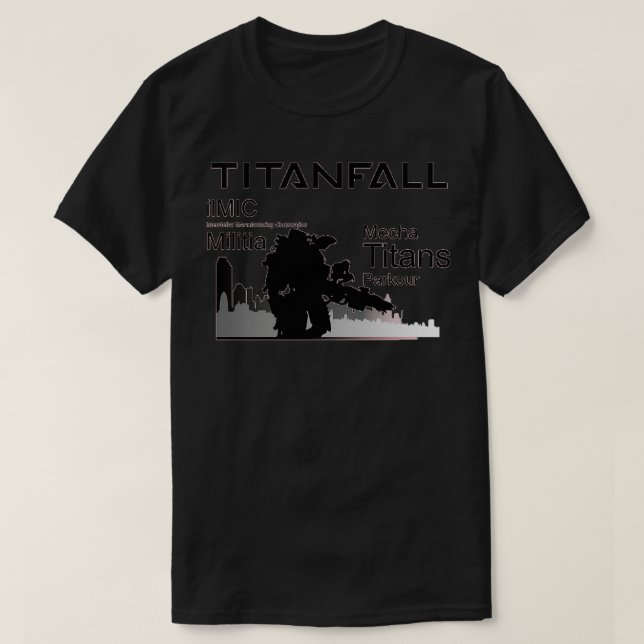 T-shirt Titanfall noir (Design devant)
