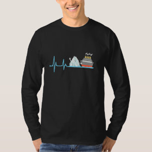 T-shirt Titanic Heartbeat Funny Iceberg RMS Cuise Ship Boy