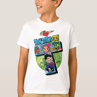T-shirt Titans Ados, allez ! | Collage de la tour Titans