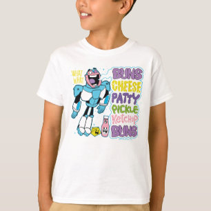 T-shirt Titans Ados, allez !   Cyborg Burger Rap