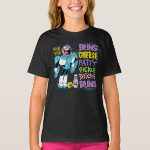 T-shirt Titans Ados, allez ! Cyborg Burger Rap