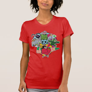 T-shirt Titans Ados, allez ! Graphique Groupe d'équipes
