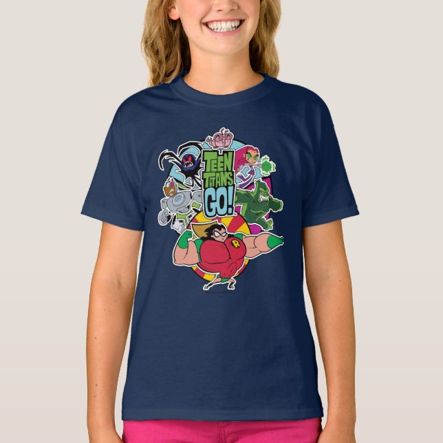T-shirt Titans Ados, allez ! | Graphique Groupe d'équipes (Devant)