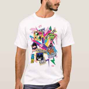 T-shirt Titans Ados, allez ! Retro 90's Group Collage