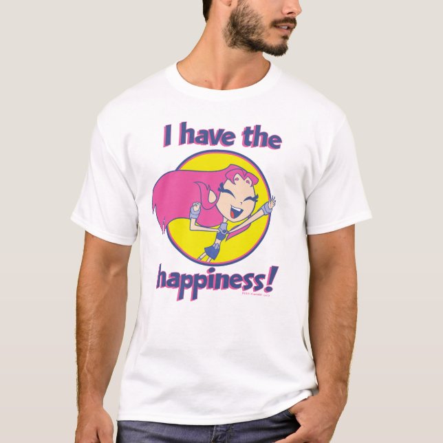 T-shirt Titans Ados, allez ! | Starfire "J'Ai Le Bonheur" (Devant)
