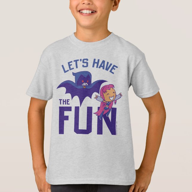 T-shirt Titans Ados, allez ! | Starfire & Raven "Ayez Le P (Devant)