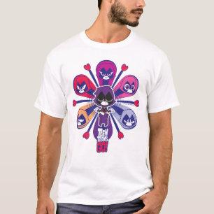 T-shirt Titans Ados, partez ! Emoticlones de Raven