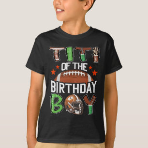 T-shirt Titi du jour de l'anniversaire du garçon Football