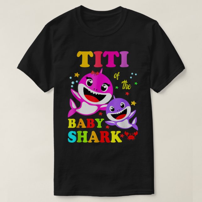 T-shirt Titi Shark Titi Shark Fête des mères de la famille (Design devant)