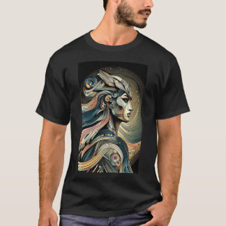 T-shirt Title: "Futuristic Goddess