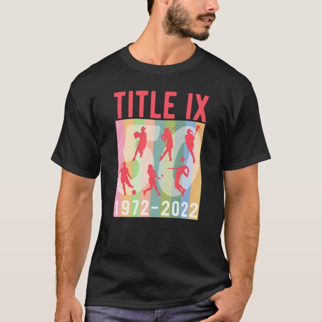 T-shirt Title Ix 50th Anniversary U S Education Amendments (Devant)