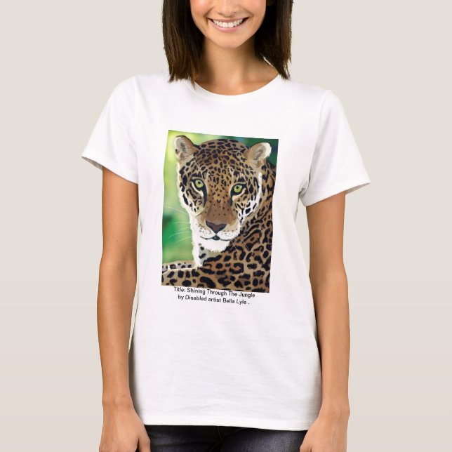 T-shirt Titre : Briller par la jungle (empreinte de (Devant)