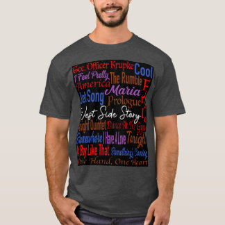 T-shirt Titre de la chanson West Side Story