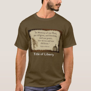 T-shirt Titre de Liber-pièce en t