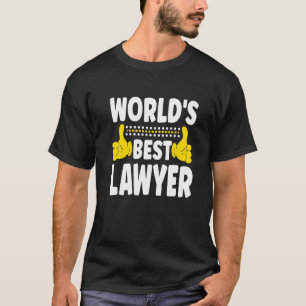 T-shirt Titre de poste d'avocat le meilleur au monde Prof