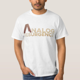 T-shirt Titre de résurgence analogique