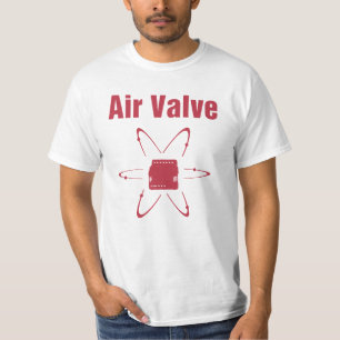 T-shirt Titre de rouge de soupape à air