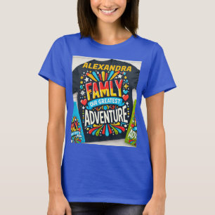 T-shirt Titre : "Family Adventure Crew - Matching Travel T