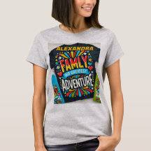 Titre : "Family Adventure Crew - Matching Travel T