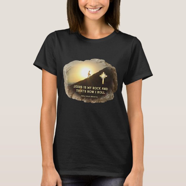 T-Shirt - Titre : Jésus Est Mon Rocher (Devant)