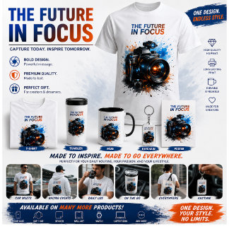 T-shirt TITRE L'Avenir au Point de Mire | Appareil Photo G