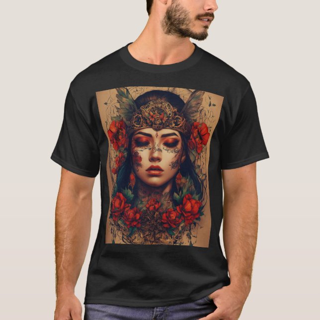 T-shirt Titre : "Rhythmic Reverie : Libérer le psychédéliq (Devant)