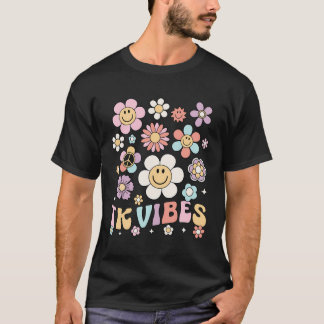 T-shirt Tk Vibes Retro Teacher Daisy Team Tk Kid School Ba