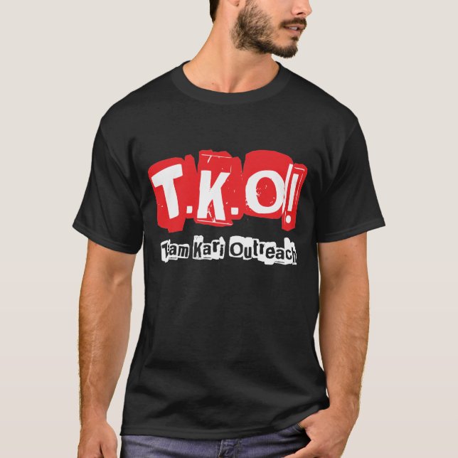 T-shirt TKO :  Vieux noir punk de style (Devant)