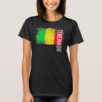 T-shirt Tnenkou Mali Drapeau Pour Maliens Hommes Femmes En