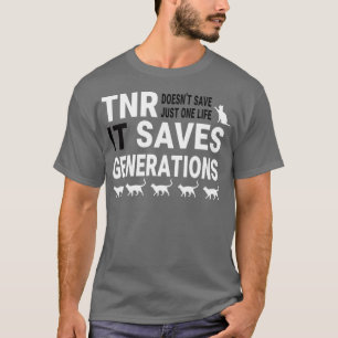 T-shirt TNR sauve des vies Secourt de chat