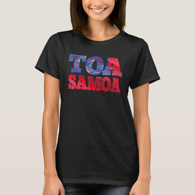 T-shirt Toa Samoa or Samoan Flag or Rugby (Devant)