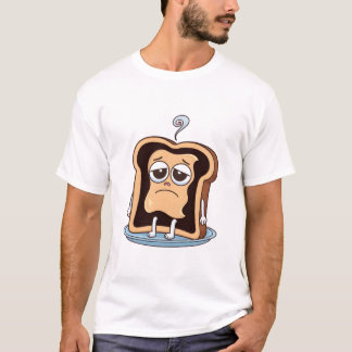 T-shirt Toast brûlé avec crise existentielle