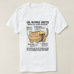 T-shirt Toast de beurre d'énergie infini chat