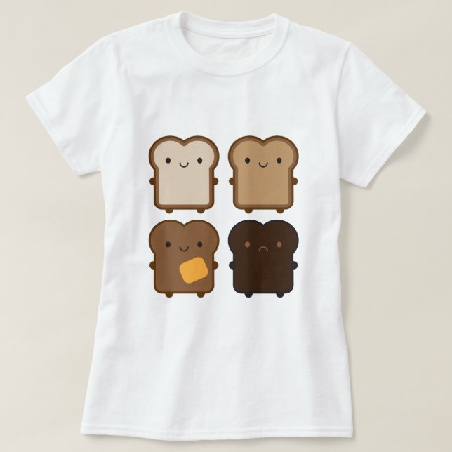 T-shirt Toast de Kawaii (Design devant)