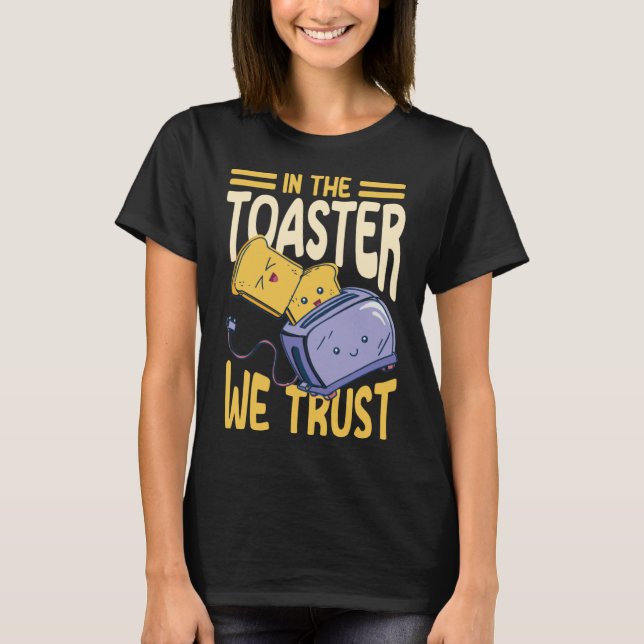 T-shirt Toaster Costume mignon Pain de pain grillé (Devant)