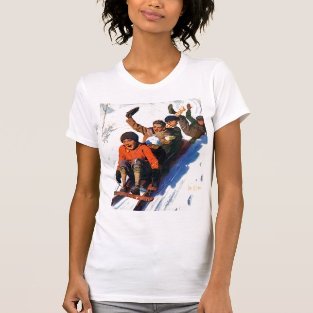 T-shirt Tobagganing (Devant)