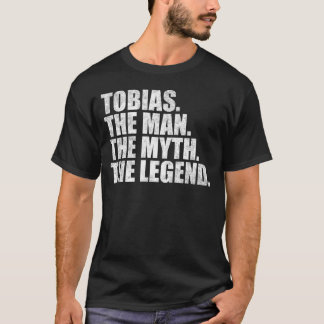 T-shirt Tobias nom, Tobias l'homme le mythe la légende