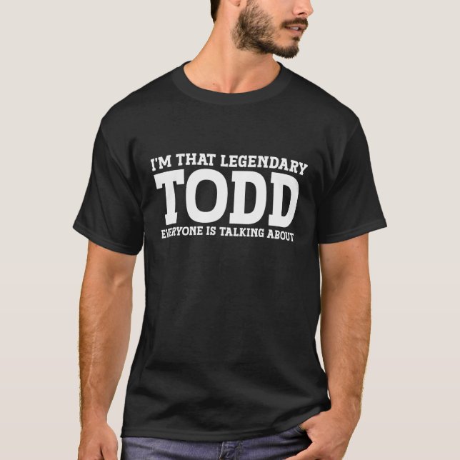 T-shirt Todd Nom de famille Fundy Team Nom de famille Todd (Devant)