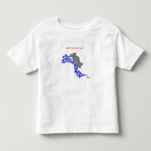T-SHIRT TODDLER ; HAPPY 4TH OF JULY